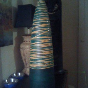 Tall decorative ceramic vase
